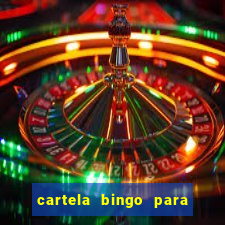 cartela bingo para cha de cozinha imprimir gratis