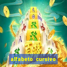 alfabeto cursivo para treinar caligrafia