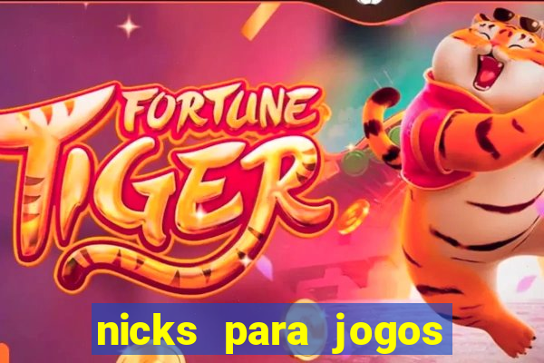 nicks para jogos de tiro