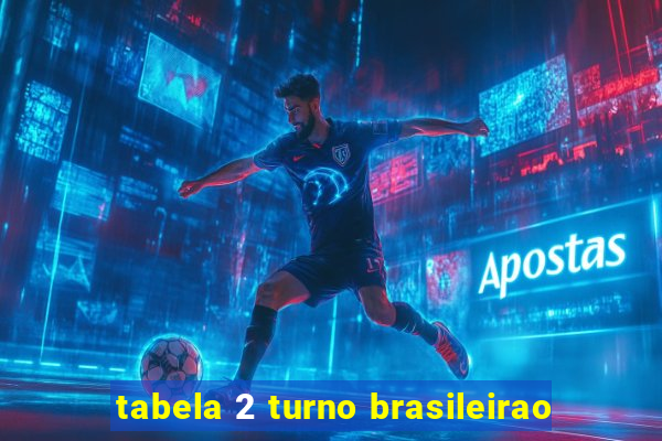 tabela 2 turno brasileirao