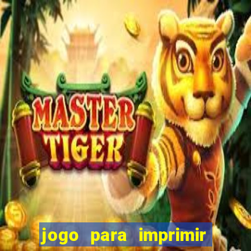 jogo para imprimir e montar