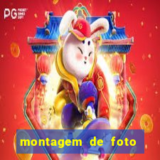 montagem de foto com simbolo do flamengo