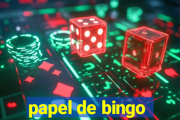 papel de bingo