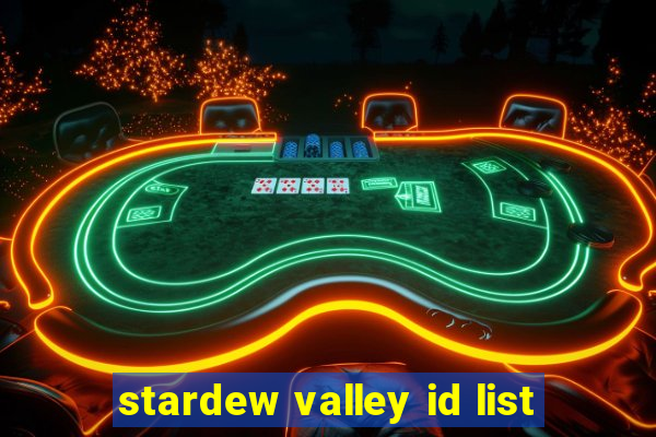 stardew valley id list