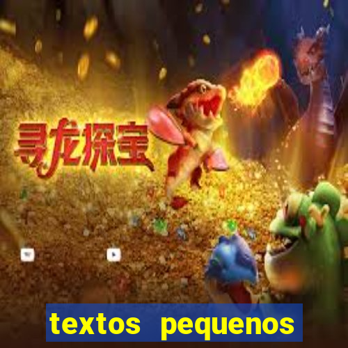 textos pequenos para alfabetizar